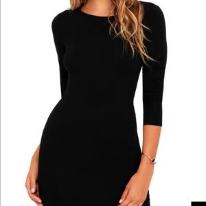 Comeback baby black dress from lulus